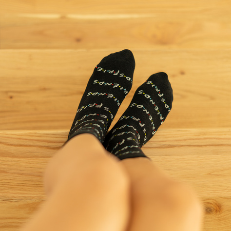 3 Paar von lustigen Socken mit Serie Friendsmotiv | Damensocken | SOXO