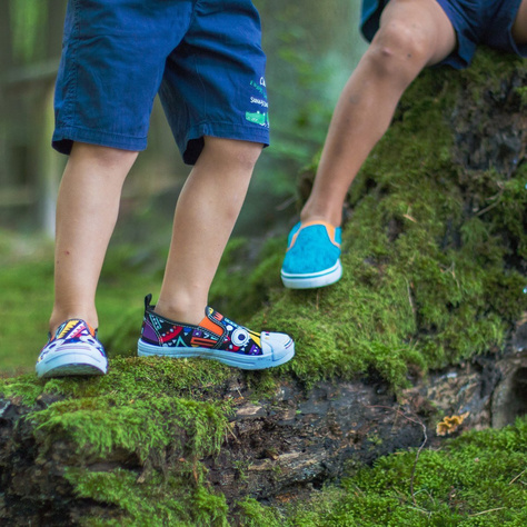 SOXO bunte Turnschuhe für Kinder | Ösen