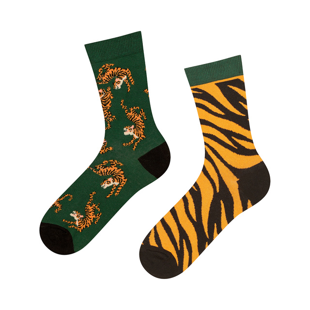 Bunte Set 4x Damen Socken SOXO nicht übereinstimmende Lustige