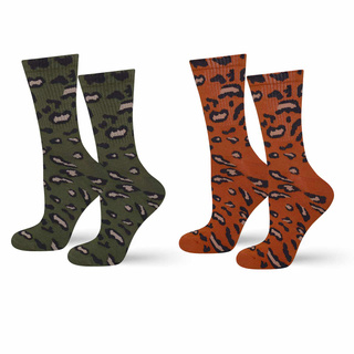 Socken mit Leoparden-Motiv 2er-Pack