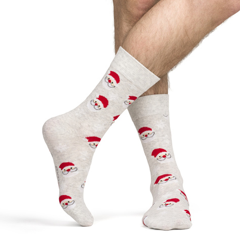 4 Paar von lustigen Socken mit Weihnachtsmotiv in einzigartiger Verpackung | Herrensocken | SOXO