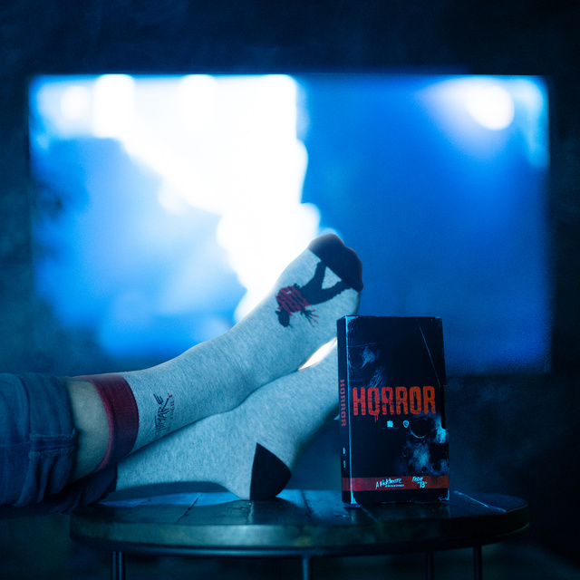 Socken mit Horrorfilm-Motiv 2er-Pack