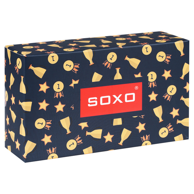 Set aus farbenfrohen SOXO socken für Herren und Herren-Boxershorts