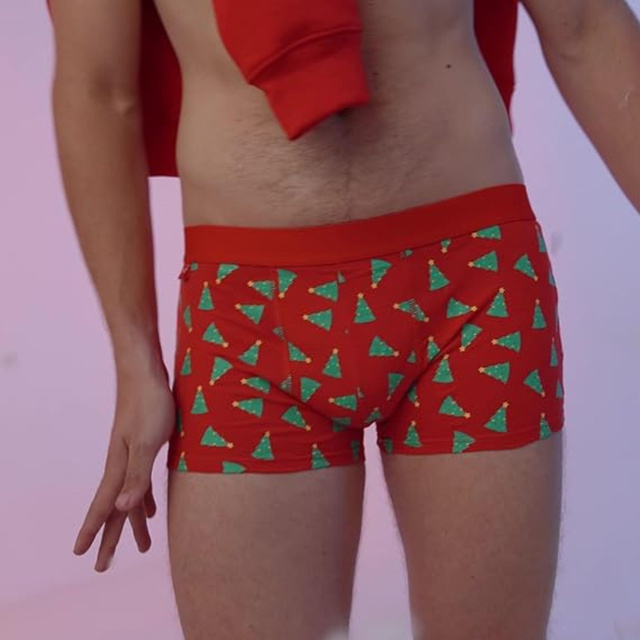 4 Paar von lustigen Boxershorts mit Weihnachtsmotiv in einzigartiger Verpackung | SOXO