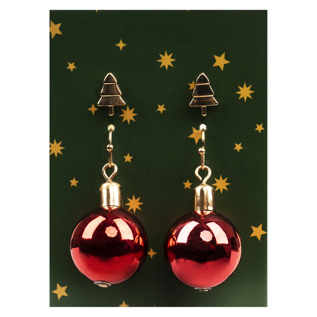 SOXO Set aus 2 Ohrringen | Weihnachtsmuster