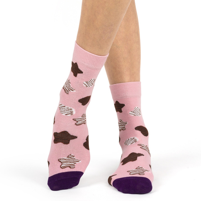 SOXO Damensocken | Lebkuchenplätzchen | Weihnachtsgeschenk | Nikolaustag