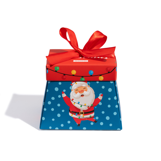 1 Paare von lustigen Socken mit Weihnachtenmotiv in einzigartiger Verpackung | Damen-/Herrensocken | SOXO