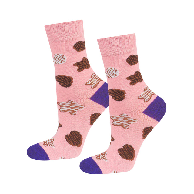 SOXO Lebkuchensocken für Frauen in Schokolade 