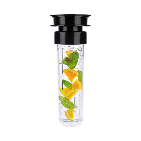 MOMO WAY Wasserflasche 0.6L grau | Geschenkidee | BPA free | Tritan