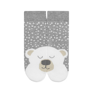 1 Paare von lustige Socken mit Bär warm Frottee  | Babysocken | SOXO