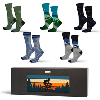 Socken mit Radfahren-Motiv 5er-Pack