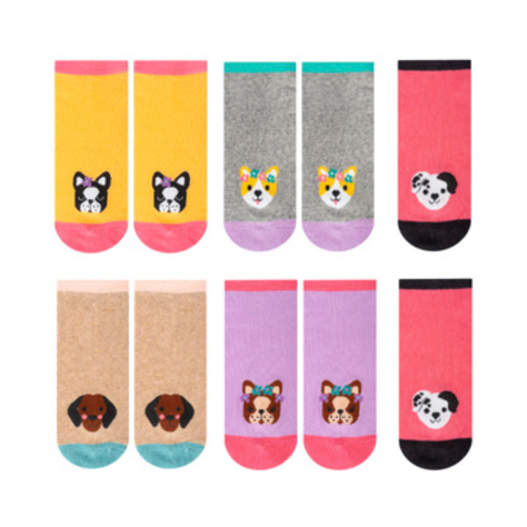 Set mit 5x Kurze Damensocken | Hundmotiv | SOXO