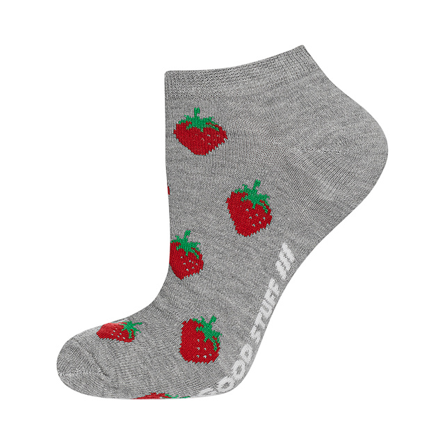 1 Paare von lustige Kurze Socken mit Erdbeere | Damensocken | SOXO