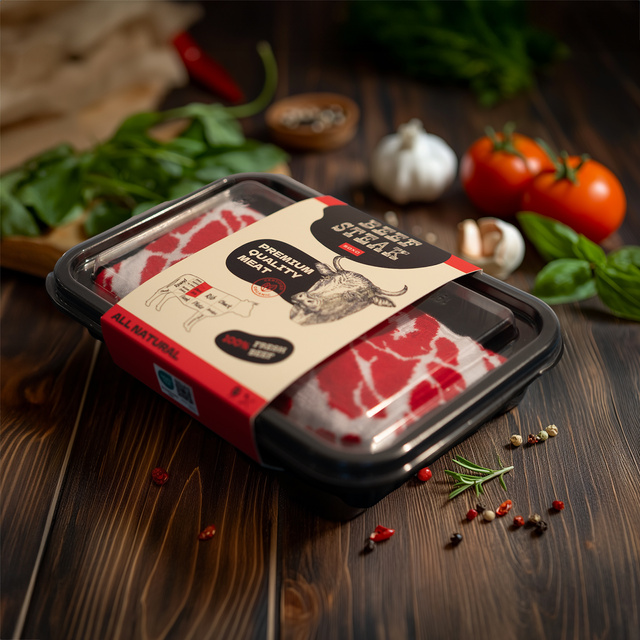 Set aus Steaksocken und Hamburgersocken in einer Box