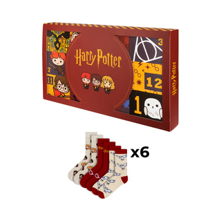 Geschenkset mit Socken Harry Potter 6er-Pack
