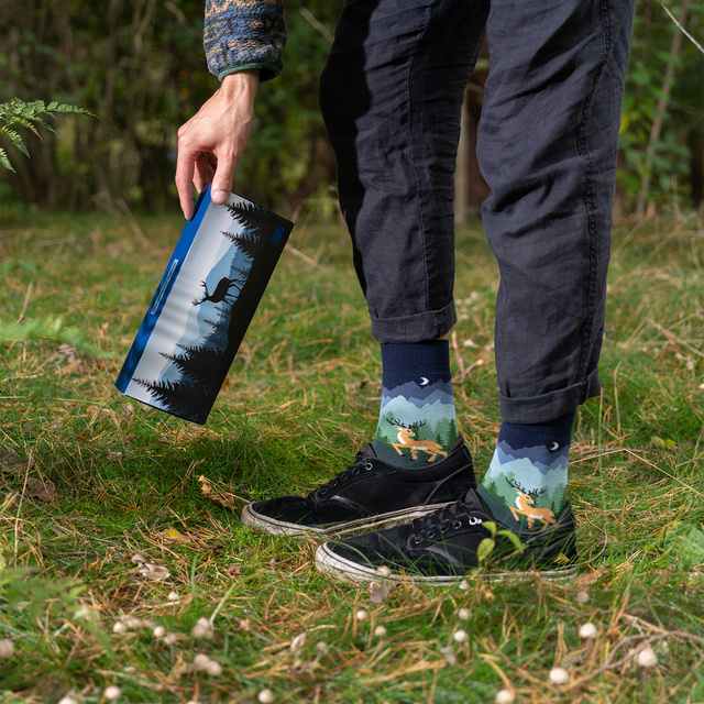 Socken mit Hirsch-Motiv 3er-Pack