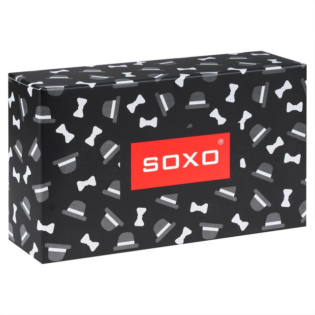 Set aus farbenfrohen SOXO socken für Herren und Herren-Boxershorts