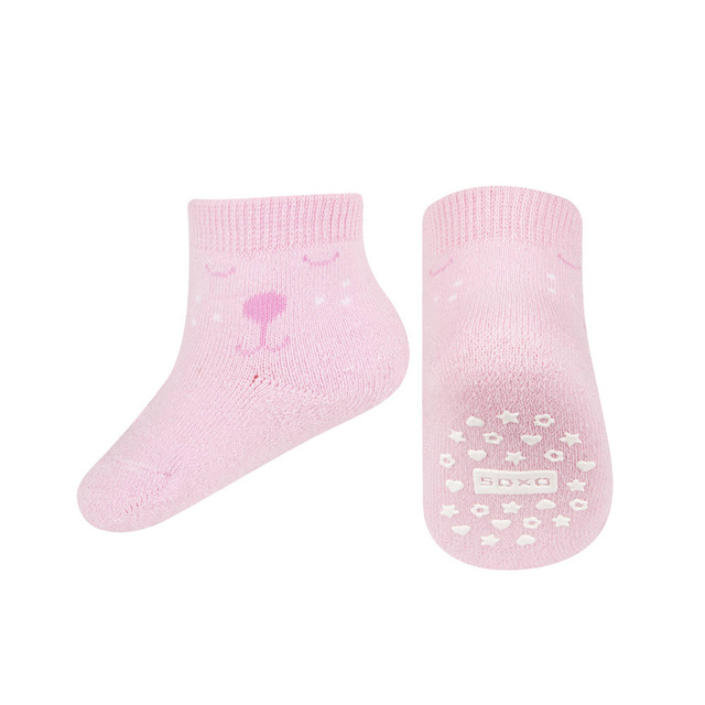 1 Paare von lustige Socken mit Rosabär | Babysocken | SOXO