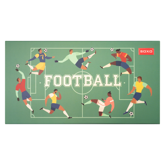 3 Paar von lustigen Socken mit Footballmotiv in einzigartiger Verpackung | Herrensocken | SOXO