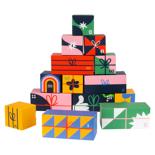 Geschenkbox mit Socken 12er-Pack