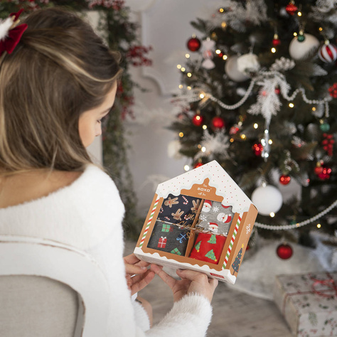 4 Paar von lustigen Boxershorts mit Weihnachtsmotiv in einzigartiger Verpackung | SOXO