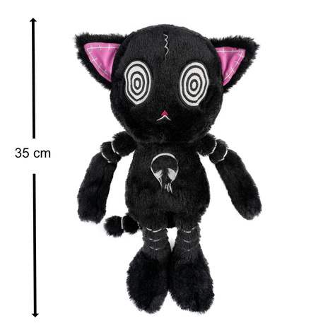 Gus Fink, schwarze Katze, Maskottchen HypnoCat Plushie Pal