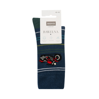 Socken mit Motorrad-Motiv