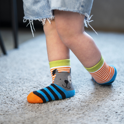 Set mit 3x Kindersocken mit Haustieren | SOXO