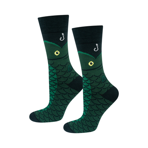 1 Paare von lustigen Socken | Let's go fishing| Herrensocken | SOXO