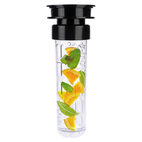 Wasserflasche mit Fruchteinsatz, rosa | BPA free | Tritan | MOMOWAY