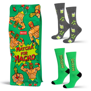 Socken mit Matcha-Motiv 2er-Pack