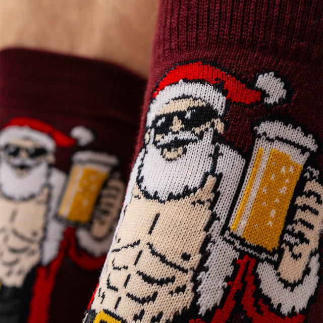 Socken mit Frecher Weihnachtsmann DJ 3er-Pack