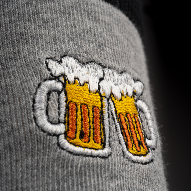 3 Paar von lustigen Socken mit Biermotiv in einzigartiger Verpackung | Herrensocken | SOXO