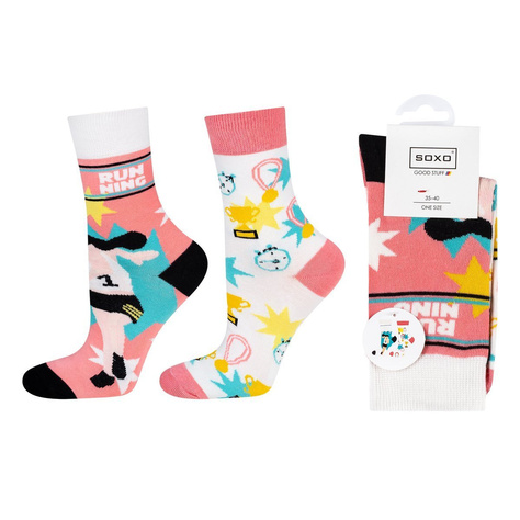 Set mit 2x Damensocken | Sportmotiv | SOXO