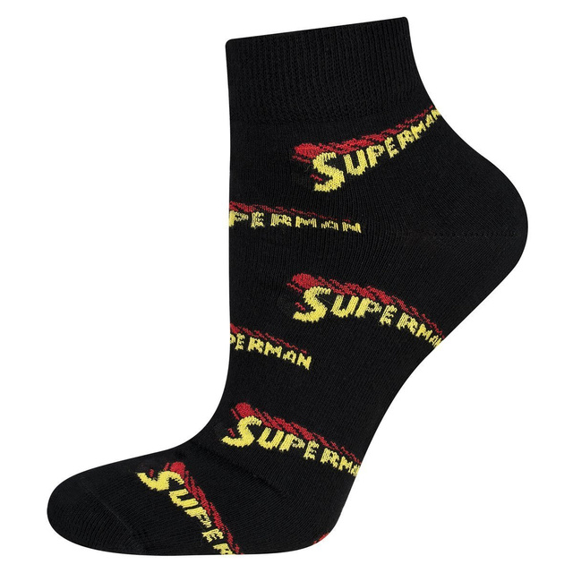 Set mit 2x lustigen lange Herrensocken + 2 Kurz Herrensocken | Superman DC COMICS | SOXO