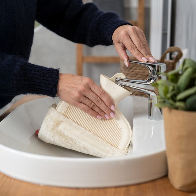 Wärmflasche mit Lama-Bezug 1,8 L