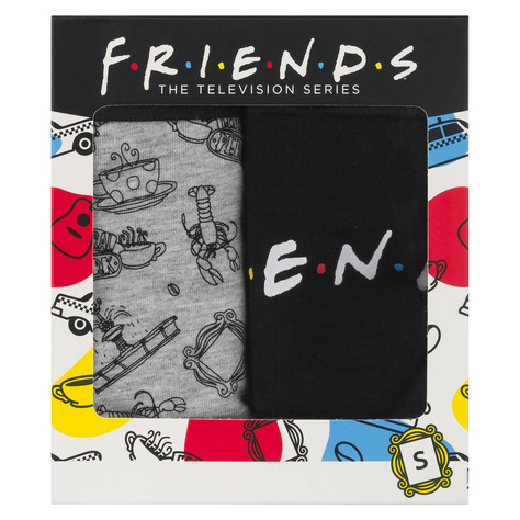 Set mit 2x Damensocken + Höschen mit Serie Friendsmotiv | SOXO