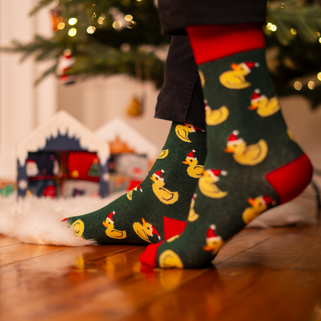 Socken mit Weihnachts-Motiv 4er-Pack