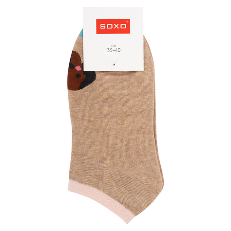 Set mit 5x Kurze Damensocken | Hundmotiv | SOXO