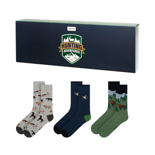 Socken mit Jagd-Motiv 3er-Pack