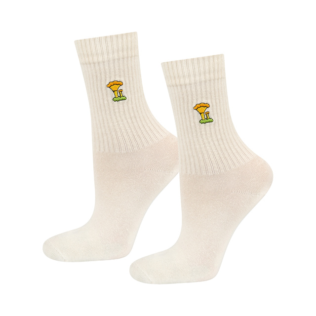 4 Paar von lustigen Socken mit Pilzmotiv in einzigartiger Verpackung | Damensocken | SOXO