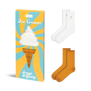 Socken mit Eiscreme-Motiv 2er-Pack