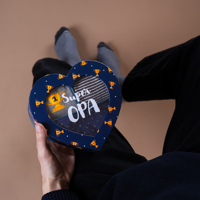 Socken mit Super Opa-Motiv 3er-Pack