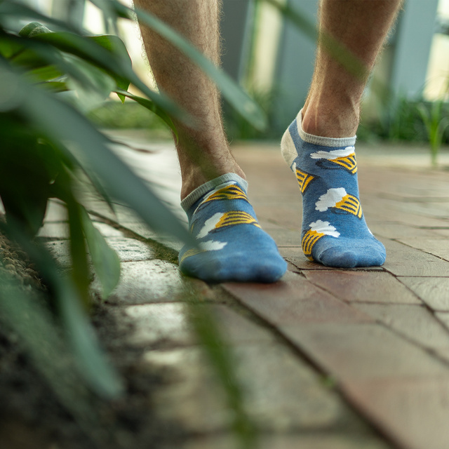  Set mit 3x lustigen Kurze Herrensocken Pizza + Bier + Ei mit Speck  | SOXO 