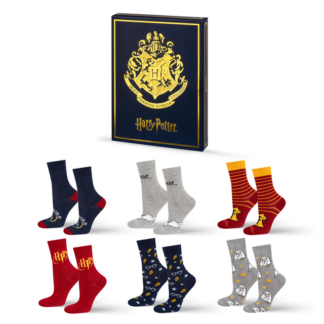 Gift Box | Harry Potter Buch | 6 Paar Damensocken | SOXO 
