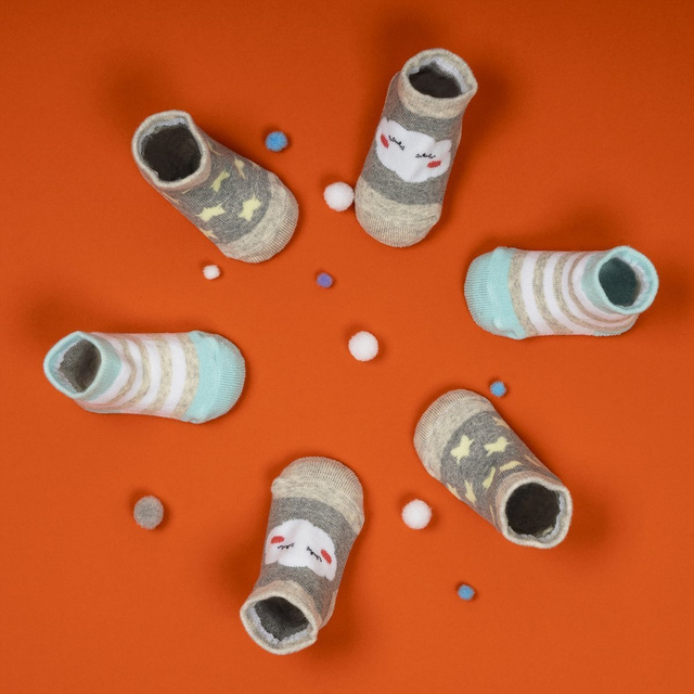 Set mit 3x Bunte Babysocken | SOXO