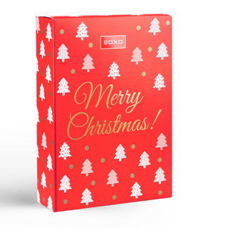 Geschenkbox SOXO Frohe Weihnachten Geschenkbox Verpackung Weihnachtsferien