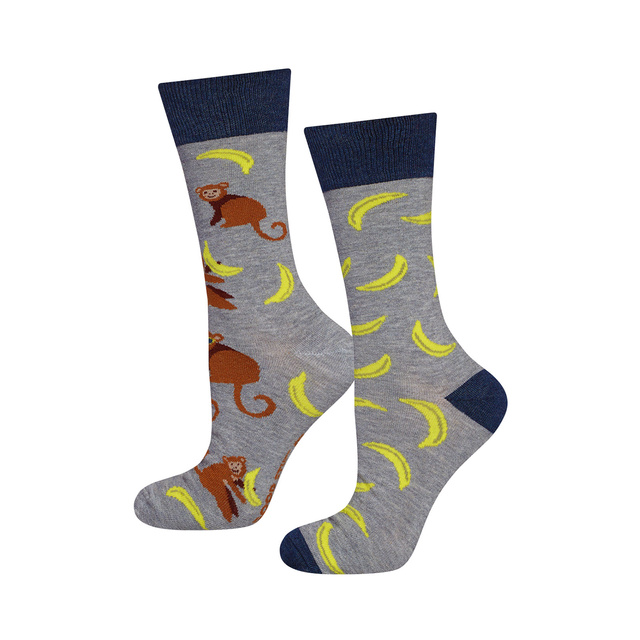 1 Paar von lustige Socken mit Bananemotiv | Herrensocken | SOXO