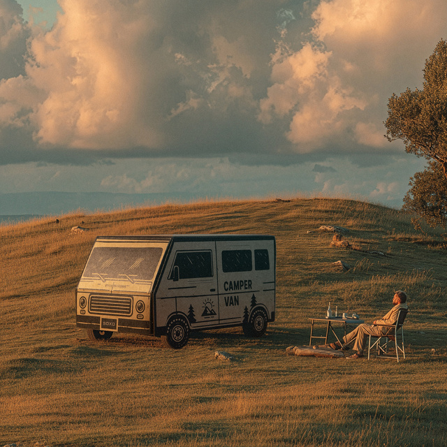 Geschenkset Socken Camper + Thermobecher