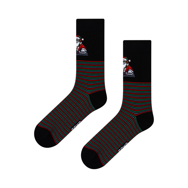 Socken mit Frecher Weihnachtsmann DJ 3er-Pack